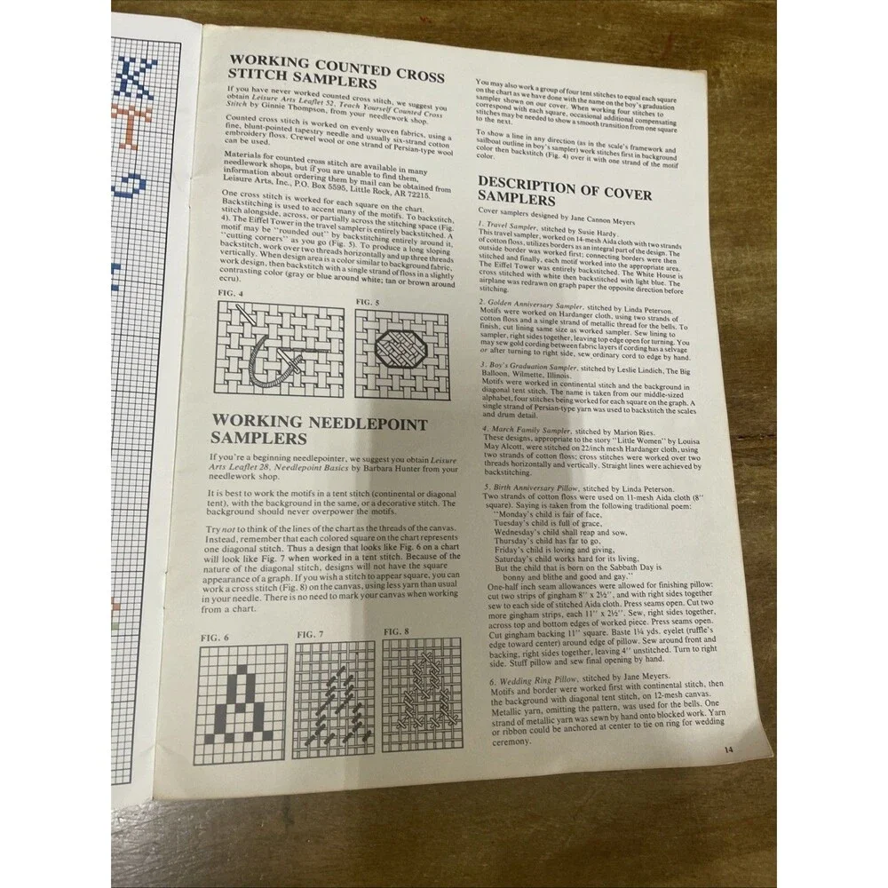 Family Heritage Samplers Cross Stitch Leaflet from Leisure Arts